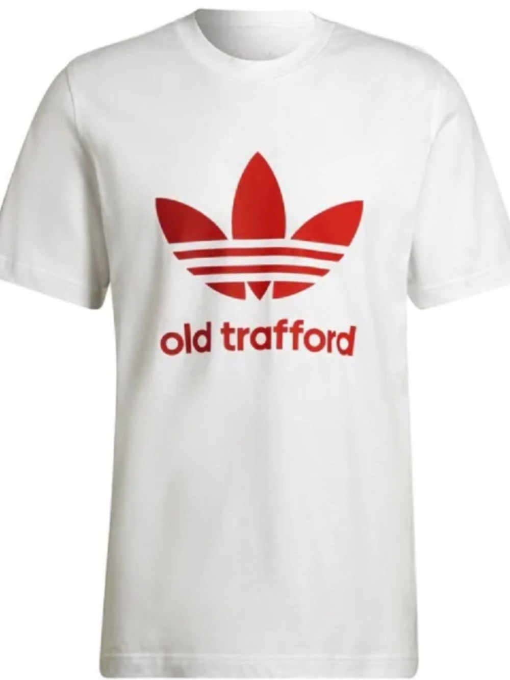 Manchester United adidas Originals Old Trafford Trefoil T-Shirt White, Men’s XL